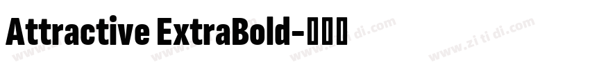 Attractive ExtraBold字体转换